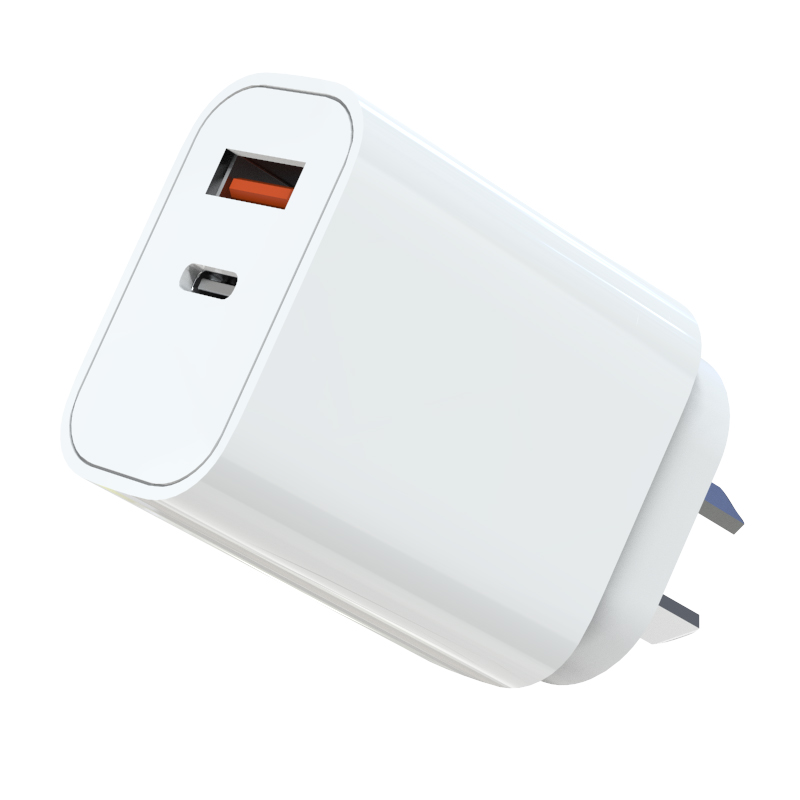 AU Spec PD+QC GaN 30W Fast Charger Customised SAA Certified Dual Port QC 3.0