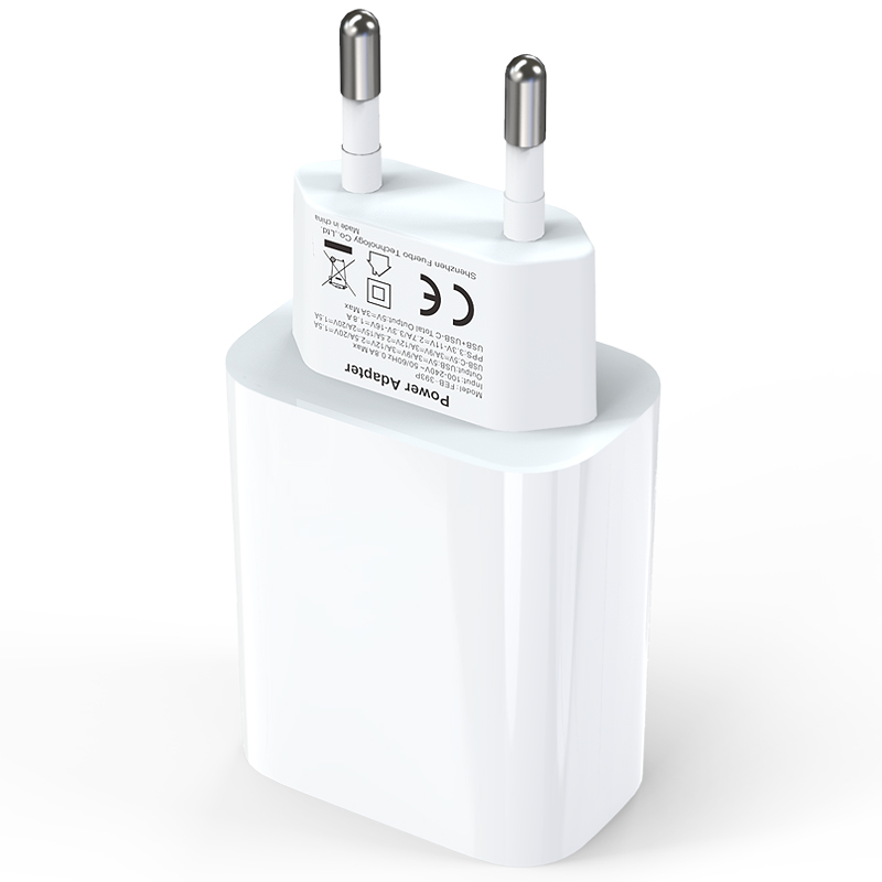 EU Spec PD+QC GaN 30W Fast Charger Customised SAA Certified Dual Port QC 3.0
