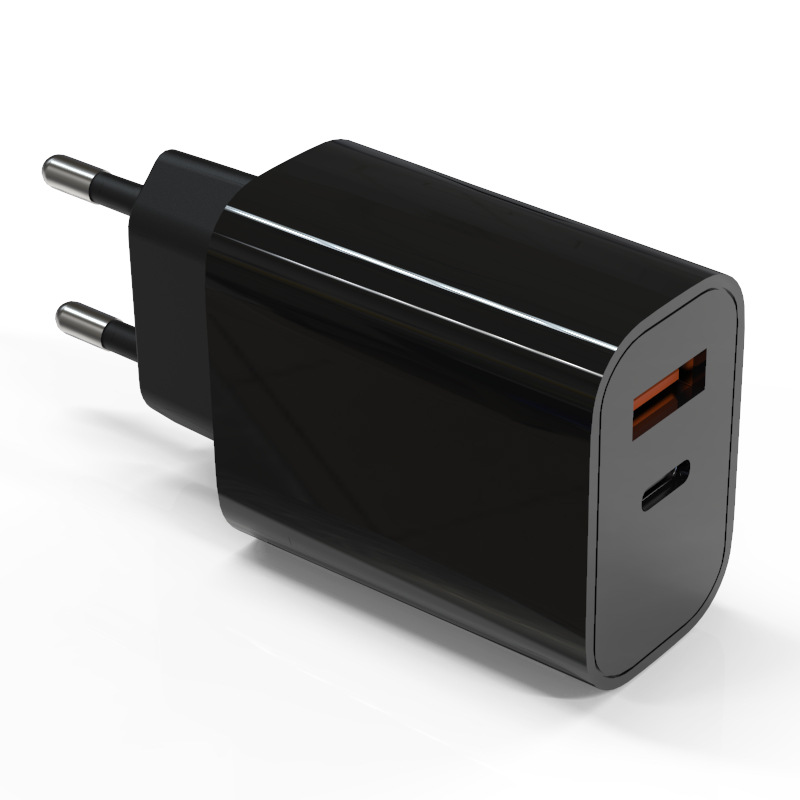 EU Spec PD+USB 25W Fast Charger Customised Rohs CE Certified Dual Port QC 3.0