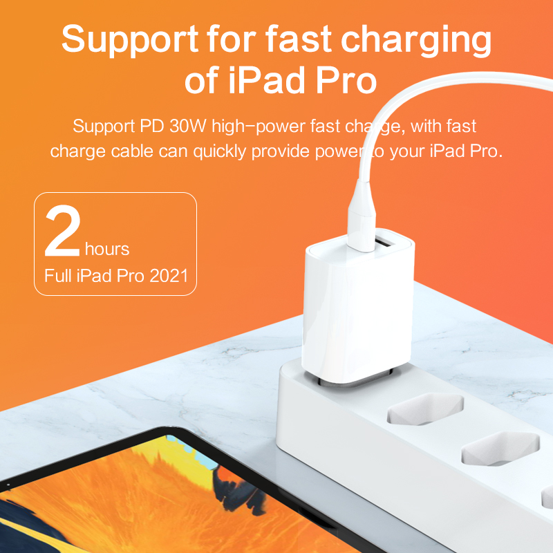 US Spec PD+QC GaN 30W Fast Charger Customised SAA Certified Dual Port QC 3.0