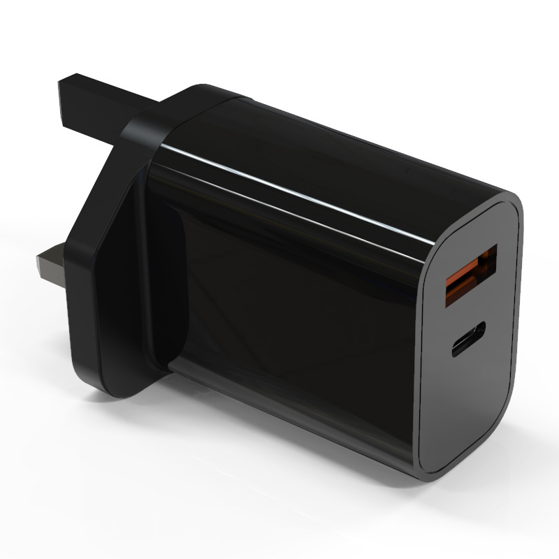 UK Spec PD+QC GaN 30W Fast Charger Customised SAA Certified Dual Port QC 3.0
