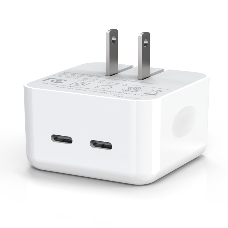 Jan/US Spec Customised GaN C+C Dual PD 35W Fast Charger for Apple iPhone iPad Macbook