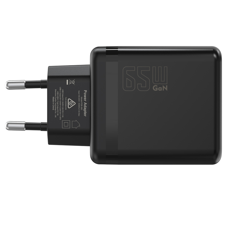 EU Spec 65W GaN Power Adapter Charger PSE Certification For Phone/Tablet/Notebook