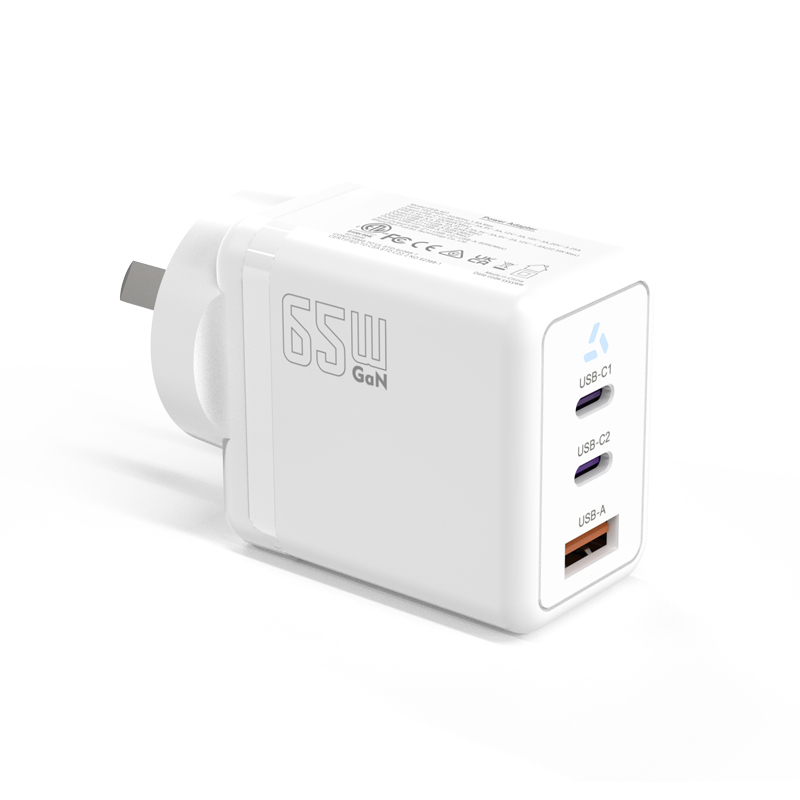 AU Spec 65W GaN Power Adapter Charger PSE Certification For Phone/Tablet/Notebook