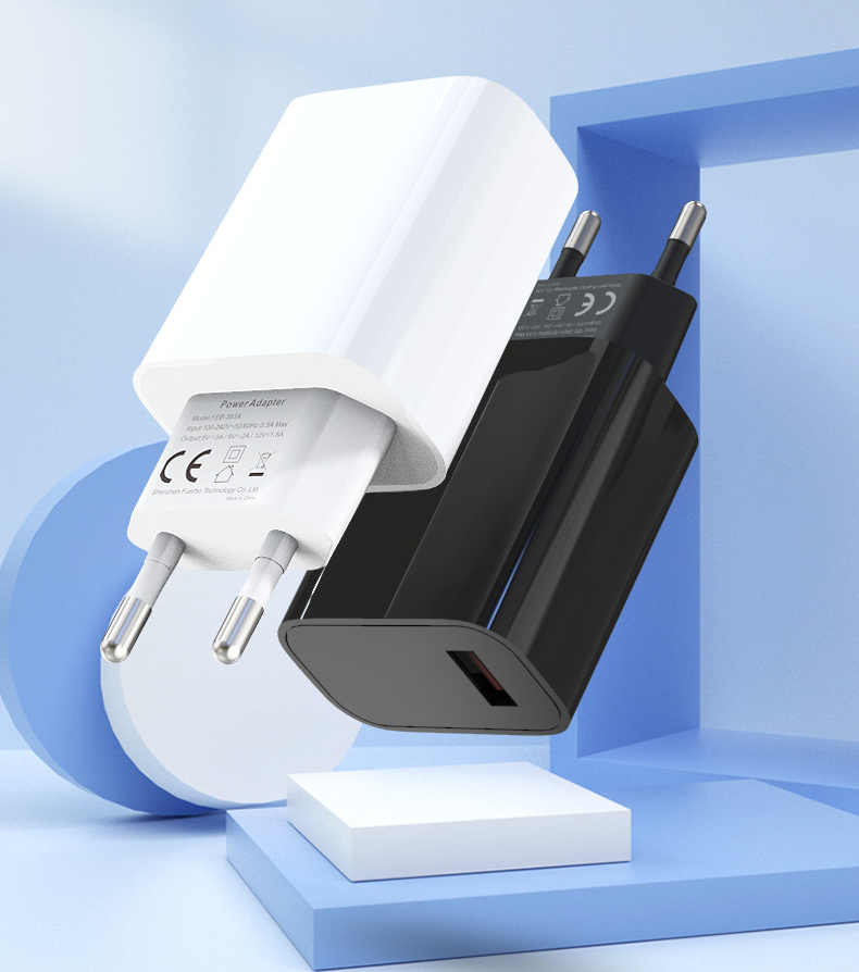 EU Spec QC3.0 18W GaN Fast Charger CE Certified For Samsung Xiaomi Huawei