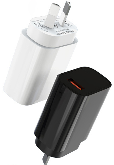AU Spec QC3.0 18W GaN Fast Charger SAA Certified For Samsung Xiaomi Huawei