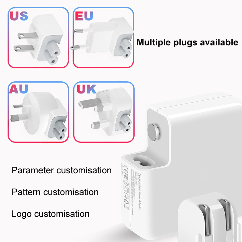 For Macbook Power Adapter Charger 45W 60W 85W L-type CE FCC Certification