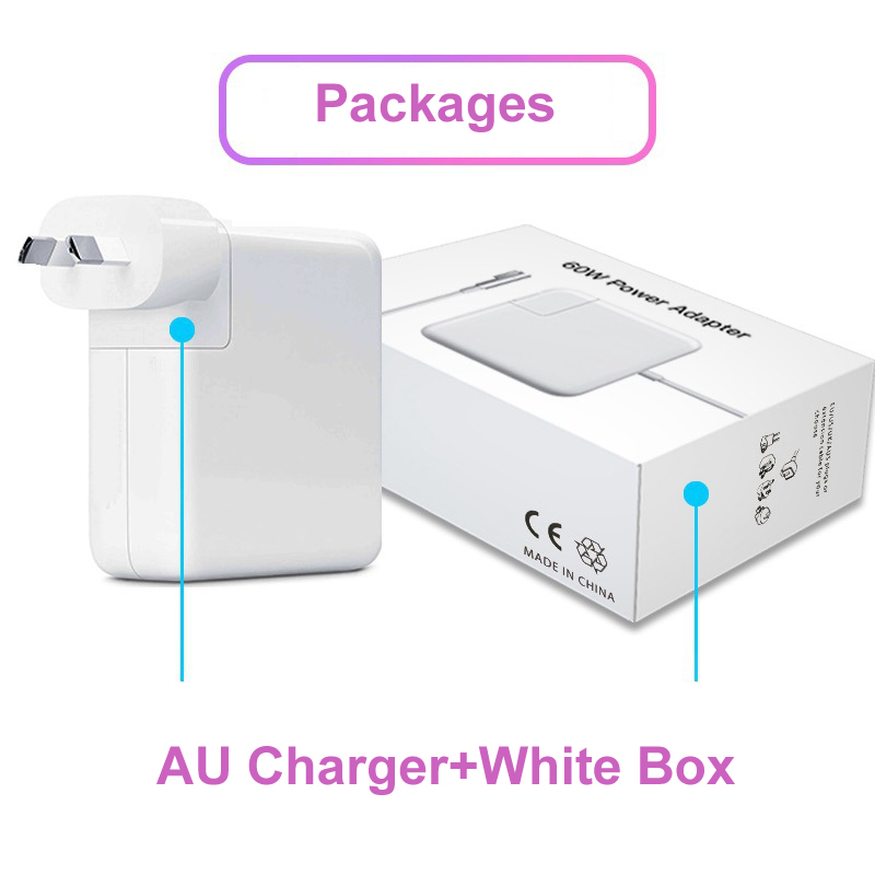 For Macbook Power Adapter Charger 45W 60W 85W T-type CE FCC Certification