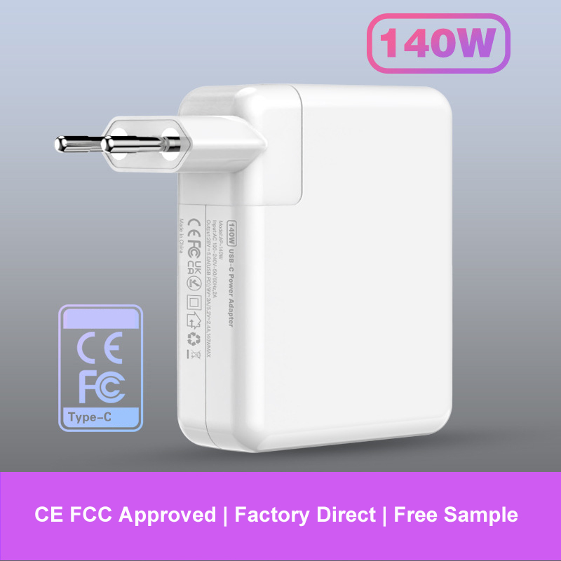 For Macbook Power Adapter Charger PD 140W Fast Charging CE FCC Certification