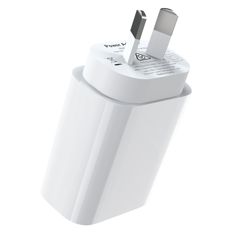 AU Spec PD 20W Fast Charger Customised SAA Certified Dual Port QC3.0 For Apple Sumsung
