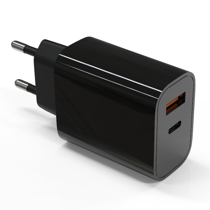 EU Spec QC3.0 20W PD Fast Charger Dual Port CE Certified For iPhone