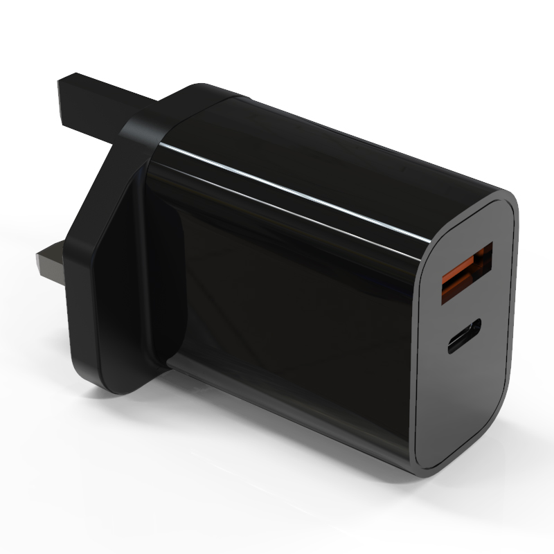 UK Spec 20W PD Fast Charger Dual Port UKCA Certified For iPhone14/13